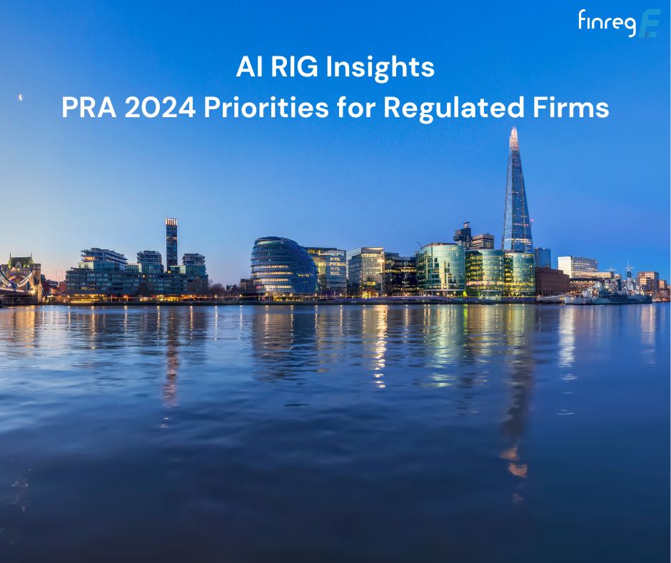 PRA Priorities 2024, RIG, Prudential