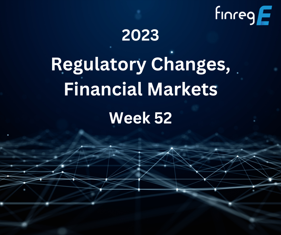 Horizon Scanning, Regulatory Update, Regulatory Changes