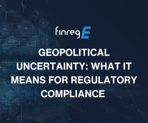 geopolitical risks, FinregE, AI, Horizon scanning