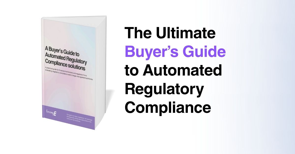 the ultimate regtech buyer's guide